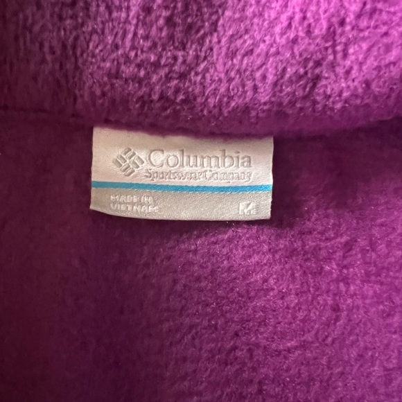 Columbia women's purple fleece vest - Picture 2 of 3